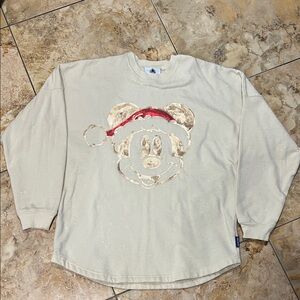 Disney Cream Sweater with Mickey Mouse Design